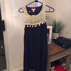 Lilly pulitzer navy rachelle dress size S